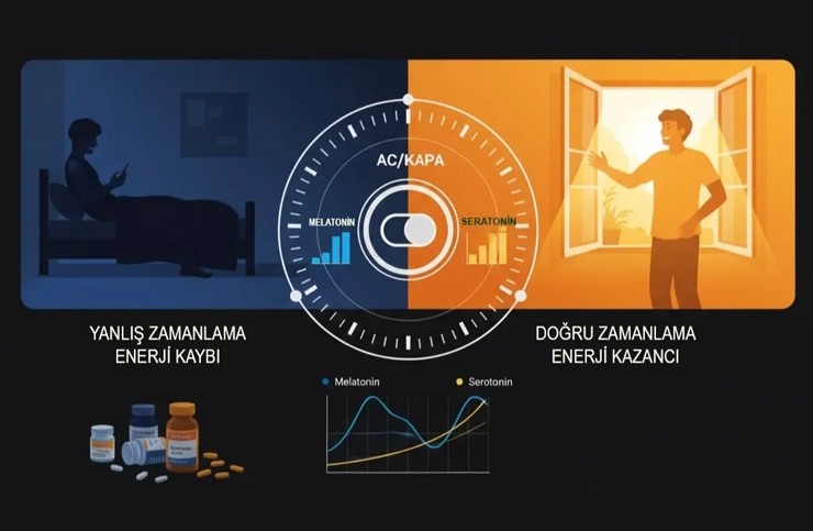 Doğru aydınlatma zamanlaması, biyolojik ritmi destekler; yanlış ışık kullanımı ise enerji kaybına neden olabilir.