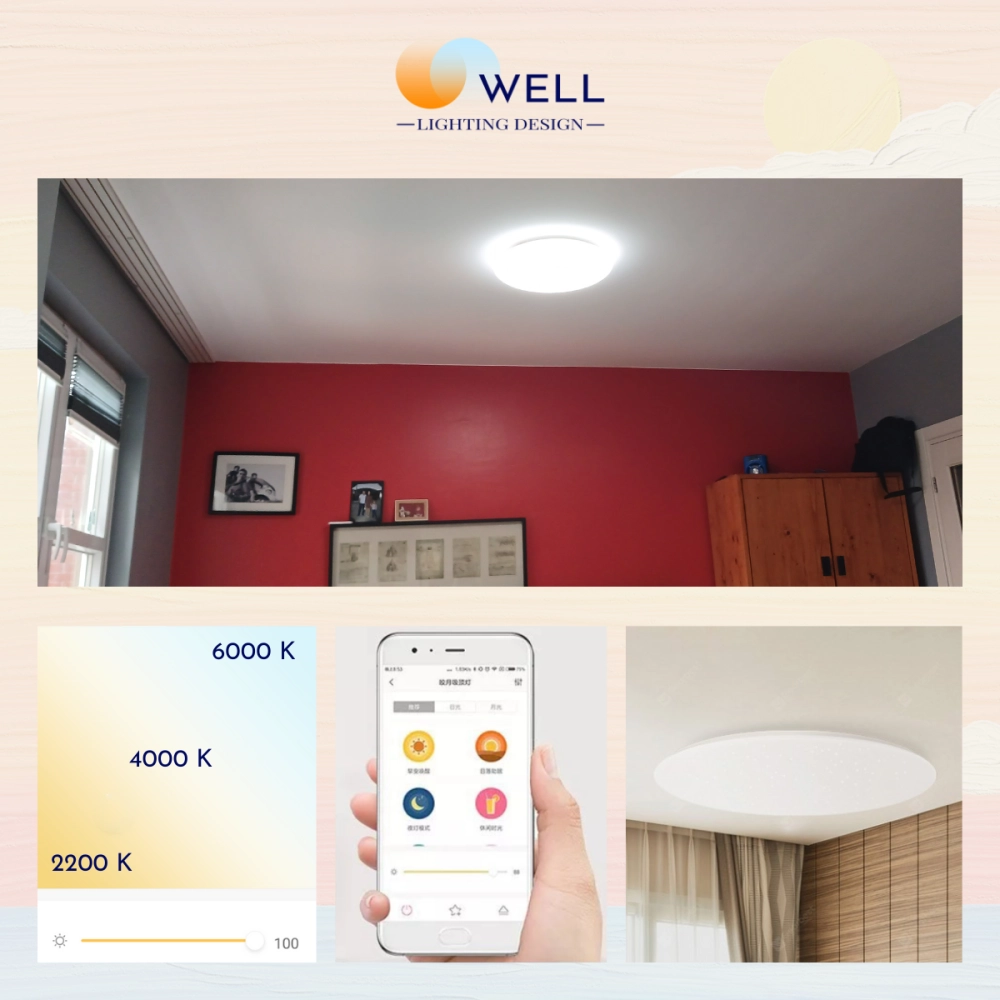 Çalışma alanında ayarlanabilir renk sıcaklığına sahip LED aydınlatma