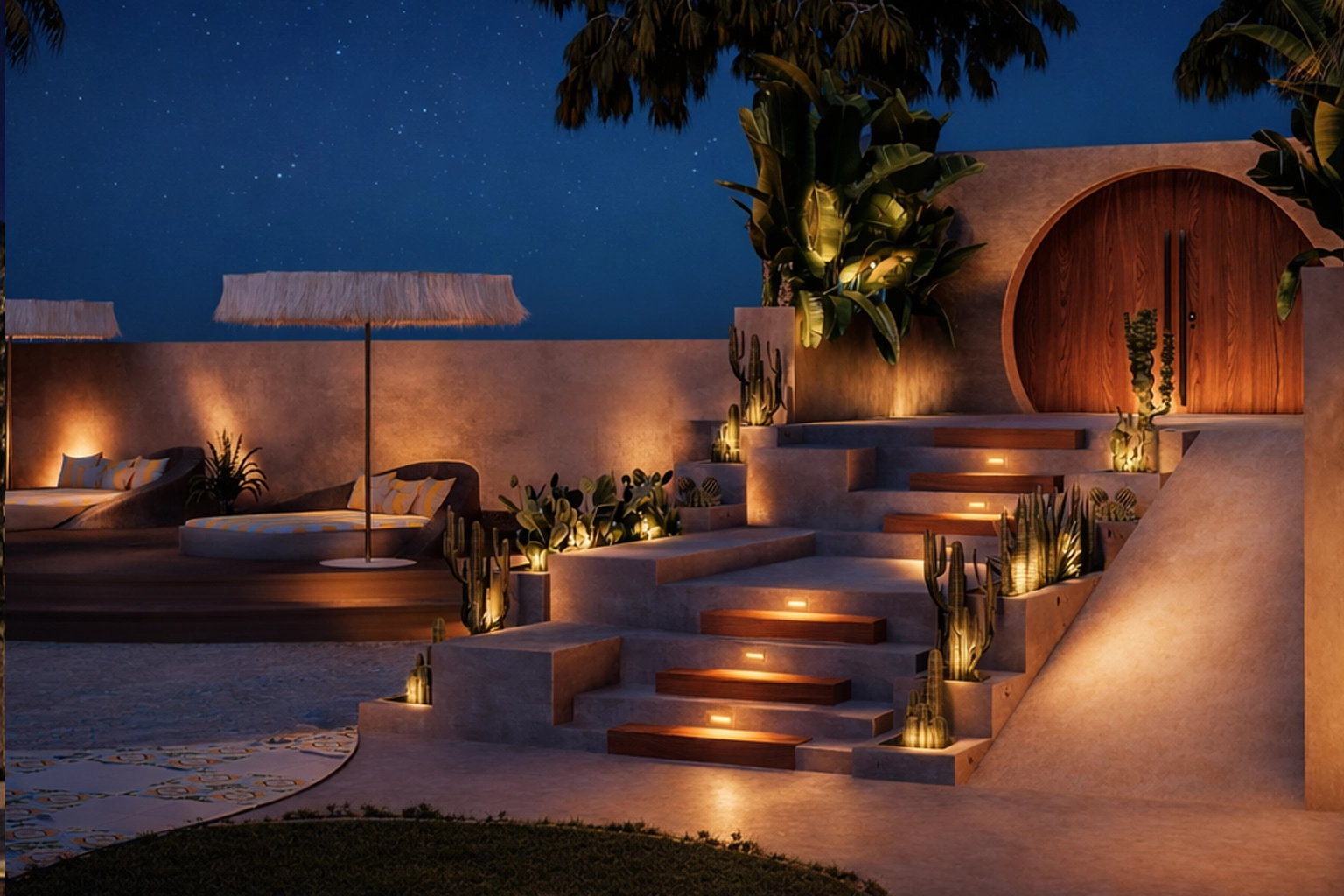 Sundaze beach club landscape render