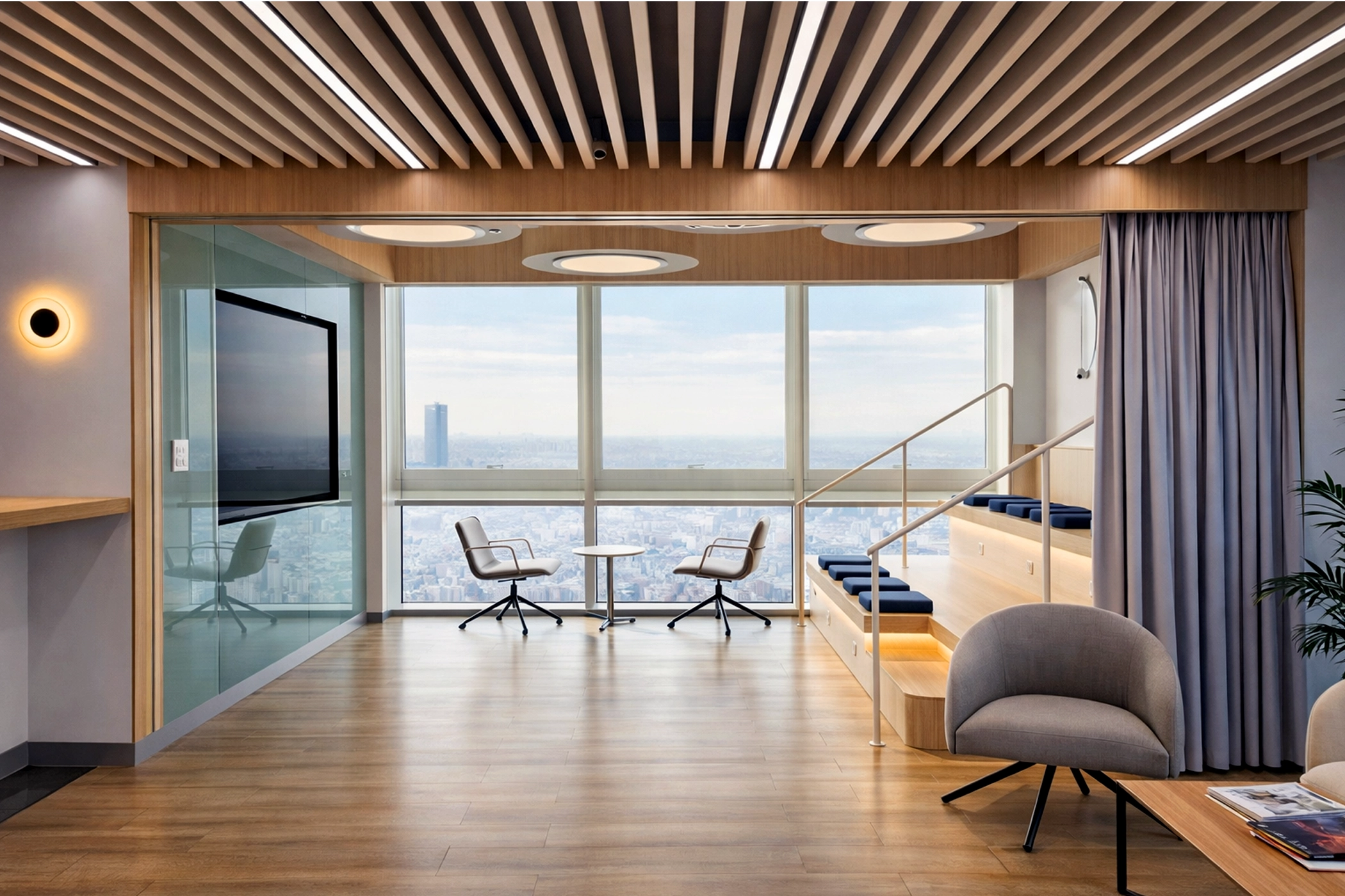 gsk head office human centric lighting open meeting