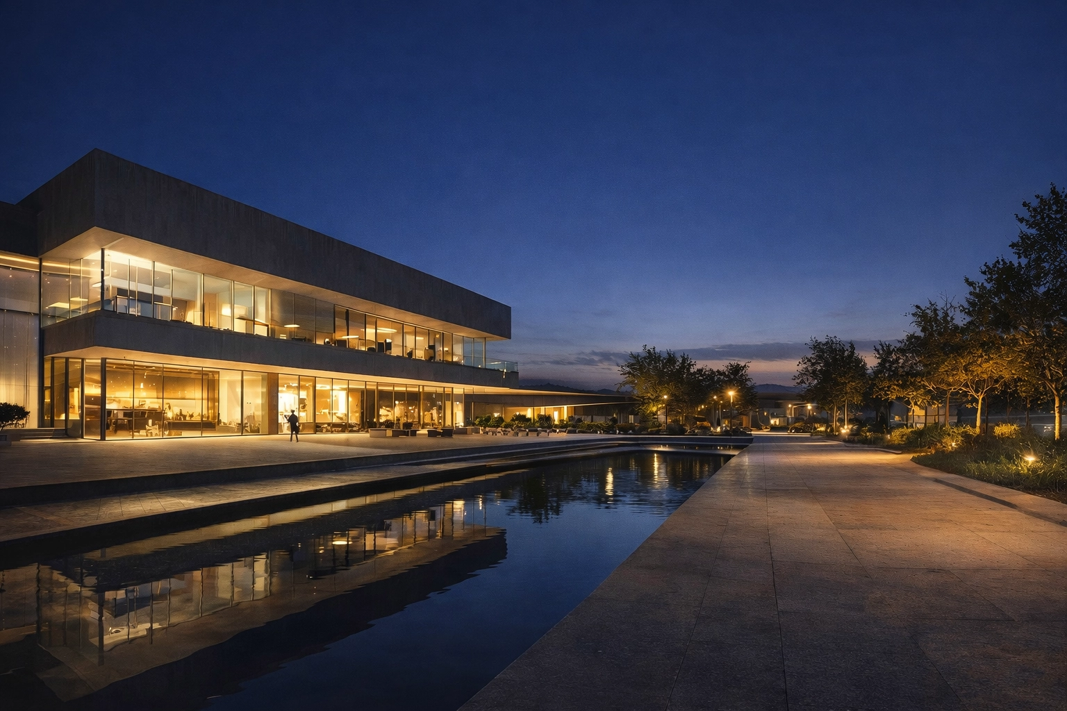 WELL Lighting ana sayfasında yer alan mimari aydınlatma tasarımı görseli